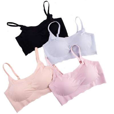 China New Breathable Anti-Static Lingerie Adjusted Strap Sleep Yoga Bonding Bra For Women for sale