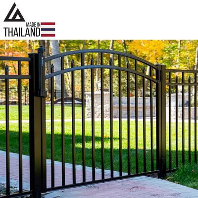 China Wholesale Easily Assembled Customized Aluminum Fence Panels For Garden Fencing To Install Garden Fence Gate for sale