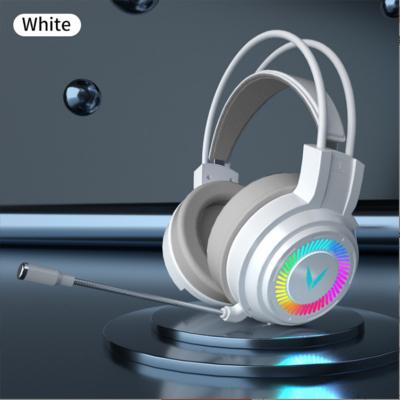 China Headphone E-sports Game with Microphone LED lights Headset Desktop Notebook Moving Coil headphones noise cancelling hifi stereo bass sound for sale