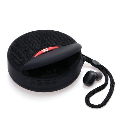 China 2 in 1 New arrival portable outdoor speaker tws earphone earbuds headset 500mah battery bt v5.3 for sale