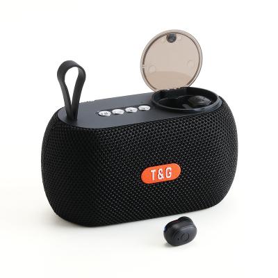 China Multifunctional Hot sale outdoor portable bt5.3 speaker tws earbuds earphone headset 1200mah battery for sale