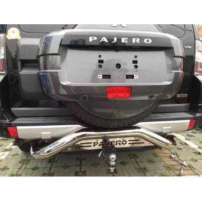 China Stainless Steel Dongsui OEM 201 S/S Pajero Accessories Rear Bumper For Pajero for sale