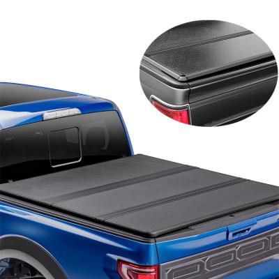 China Hard Folding Accessories 4wd Tri Tonneau Cover For Pickups Truck Bed Cover for sale