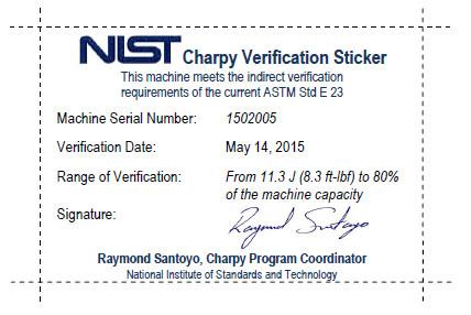 NIST Certification - Shenzhen Wance Testing Machine Co., Ltd.