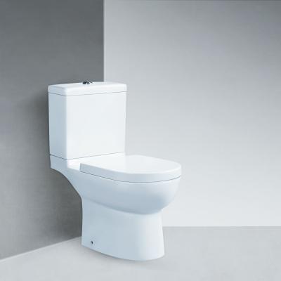 China ZHONGYA Cheap Double-Flow Sanitary Ware Washdown P-Trap Toilet Ceramic Two-Piece Bowl Bathroom Toilet for sale