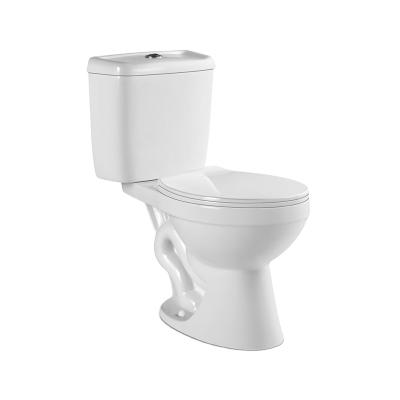 China Sanitary South American Siphonic Trap Faucet Sanitary Ware Double-Flow Porcelain Ware WC Two-Piece Toilet for sale