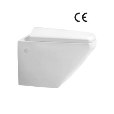 China ZHONGYA Ceramic Hidden Cistern Bathroom Back To Wall Hanging Toilet P-trap Wall Hung Toilet With Hidden Cistern for sale