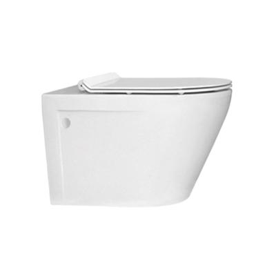 China One Piece Chest of Drawers Washdown Tank OEM Ceramic Material Round Wall Hanging Toilet Wall Hung Toilet For WC for sale