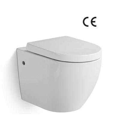 China ZHONGYA factory direct sanitary ware concealed ceramic p-trap 180mm rough-in wall hung toilet dimensions for sale