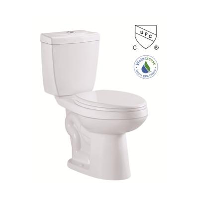 China Double-Flow ZHONGYA America Standard Extended Siphonic Toilet Cupc One Piece Toilet For Home for sale