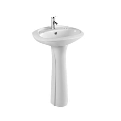 China China Chaozhou Modern Supply Standard Ceramic Hand Wash Bathroom Pedestal Sink for sale