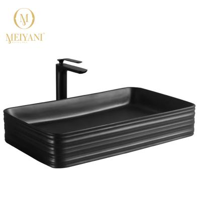 China New MEIYANI 2019 Modern Countertop Basin Bathroom Sink Basin Matte Color Pattern Basin for sale