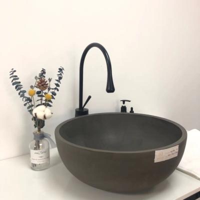 China MEIYANI Modern Popular Colorful Concrete Basin Round Shape Cement Wash Basin Labavo Concrete Sink for sale