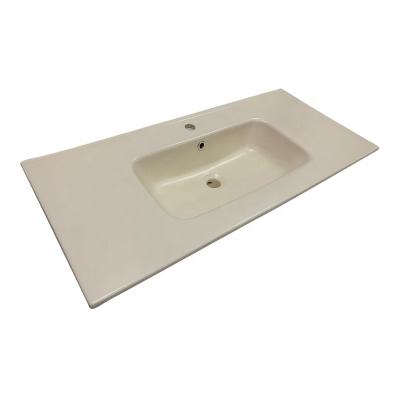 China Meiyani ELBE 1010 Hand Wash Basin Bowl Modern Bevel Ceramic Basin Slim Edge Cabinet Basin for sale