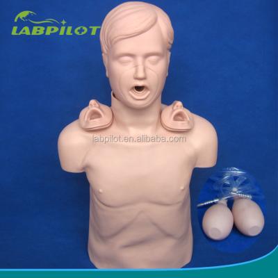 China Open Human Simulation Heimlich Maneuver Realistic Adult Airway And CPR Training Manikin for sale