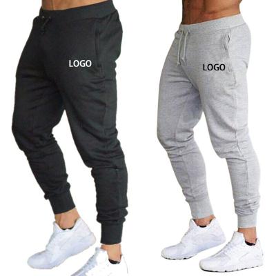 China Breathable Elastic Ankles Cotton Customized Mens Sweat Panties Premium Plus Size Mens Jogger Pants Solid Tapered Pants Gym Track Panties for sale