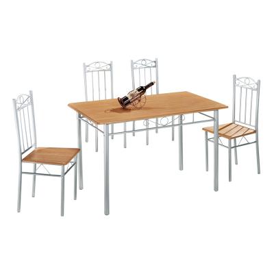 China Modern High Quality Large Rectangle Dining Table Designs Dining Room Furniture 4 Person Table And Chair Solid Wood Modern Set for sale