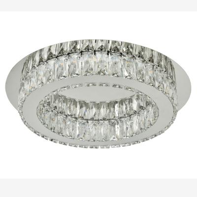 China Modern Hot Selling Modern Crystal Hose 22W LED Living Room Bedroom Ceiling Chrome Lamp for sale