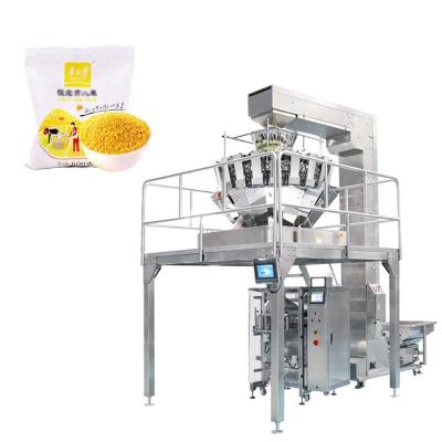 China Automatic Food Rice 100g-5kg Bean Wheat Millet Grain Pellet Weigh Packaging Machine for sale