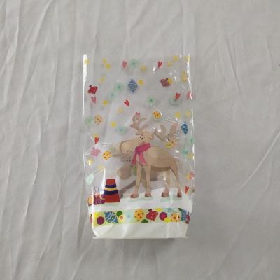 China Recyclable Square Opp Candy Header Clear Or Customized Bottom Clear Holographic Clear Plastic Bag for sale