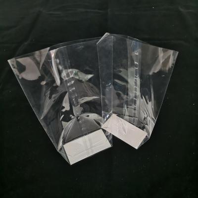 China Recyclable Clear Cellophane Packaging Bag , Block Bottom Clear Cellophane Bags For Packing Snacks for sale