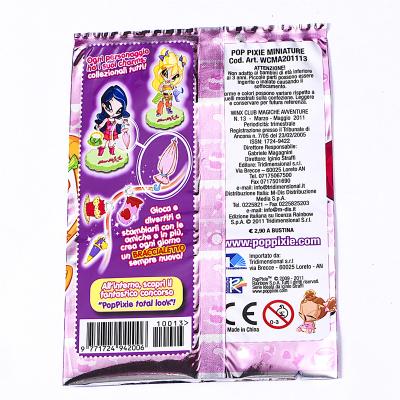 China Disposable Toy Bricks Laminated Packaging Bag Child Proof Water Proof Custom Printing Stand Up Resealable Zip Lock Bag for sale