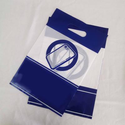 China Recyclable Structure Exquisite Workmanship Accept Customized Sizehandle Plastic Shopping Bags With Logo for sale