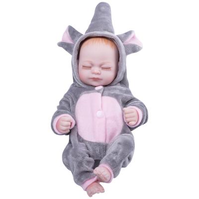 China Toy Cheap Battery Operated 10 Inch Full Body Handmade Realistic Silicone Vinyl Reborn Baby Dolls for sale