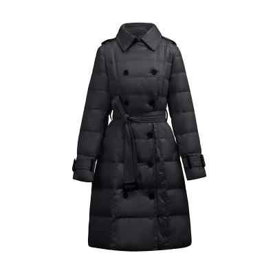 China Anti-Wrinkle Long Style Slim Fit Stripper Coat Jacket For Women Winter Coats for sale