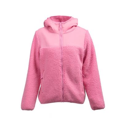 China New Style Anti-wrinkle Ladies Knitted Long Sleeve Fashion Fleece Winter Wear Jacket For Women for sale