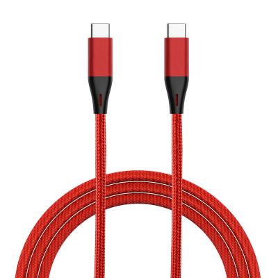 China For Phone Cable USB Tipo Nylon Braided C To Type C PD 5A USB Fast Charging Cable for sale