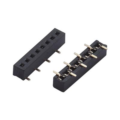 China SMT Type Female Connector Header Connector 2.54mm Flat Pitch Assembly Flat Cable Dual Row PCB Dual Row SMT Connector for sale