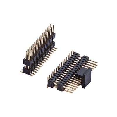 China High Quality PCB Panel 1.27mm Pitch Dual Row SMT Female Gold Plated Socket Connector for sale