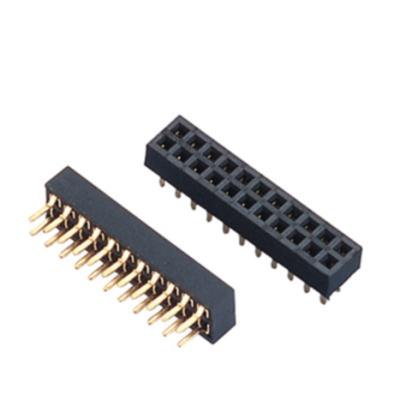 China Straight FEMALE Pin Socket 2X20 40 Strip Connector Long 12MM Pitch HEADER 2.54MM PIN Double Row Pin PCB Board for sale