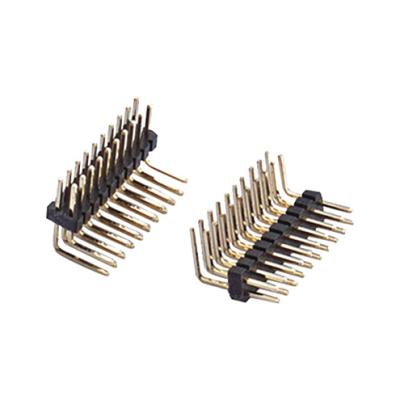 China PCB 2-40 Pin Terminals 0.8mm Pin Header 254 PCB Header Male Connector For PCB for sale