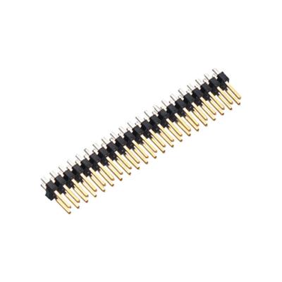 China Gold Plated Electrical Pitch PCB 2.0mm Pitch Flat Pin Double Row Contact Socket Connector for sale