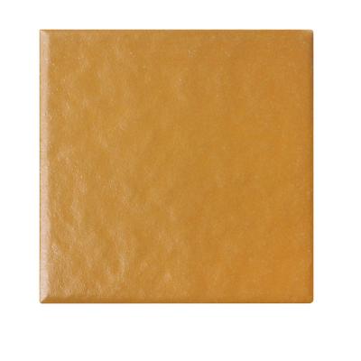 China 150x150 Mm Anti-Slip Lemon Yellow Rustic Non-Slip Outdoor Plaza And Parking Tile Floor Tiles Supermarket Garage Square Paving Tiles for sale