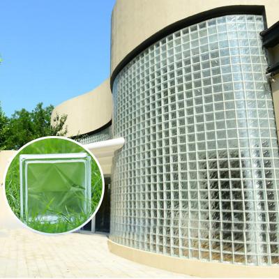 China Modern Cheap Price 19x19x8 Glass Brick Exterior Wall Decoration Clear Interior Glass Blocks Glass Brick Wall Building Partition for sale