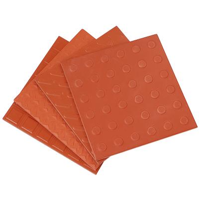 China 300x300x12 mm Outdoor Non-Slip Clay Clinker Brick Terracotta Floor Red Tiles Tiles Red Grids, Dots, Windmill Pattern for sale