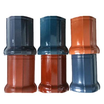 China Factory Direct Sale Modern Clay Roof Tile Accessories Three Way Ridge Tile for sale