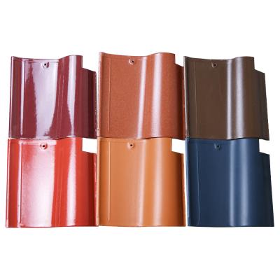 China Wear Resistant Modern Colorful Roofing S Ceramic Spanish Roof Tiles For Sale for sale