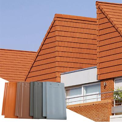 China Ceramic Flat Type Waterproof Terracotta Roof Roofing Tiles Manufacturer for sale