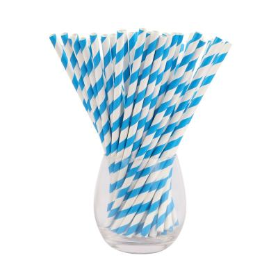 China Paper Straws Paper Wedding Party Supplies 6x210mm Multicolor Biodegradable Paper Drinking Straws Birthday Party Decoration for sale