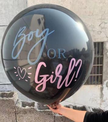 China Romantic Party Balloon Gender Reveal Party Decorations Favor Boy Or Girl 36inch Balloon Confetti Gender Reveal Decorations for sale