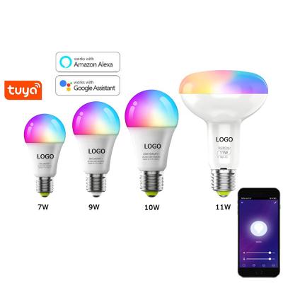 China 2022 Hot Selling IOS Android RGB W E27 E26 Wifi App Tuya Smart LED residential smart bulbs Alexa Google Control Color Assistant wifi bulb hot sale for sale