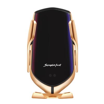 China 2021 Best-selling Devices Amazon Best-selling Car Charger 10W R1 Fast Car Charger Phone Holder Qi-License Wireless Charger 2021 for sale