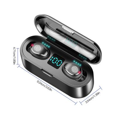 China 2021 tws f9 5 f9 earphone Auriculares audifonos Earbuds earbuds earphone f9 5 comfortable wearing wireless headsets for sale