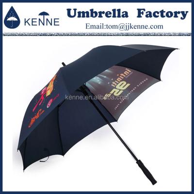 China Cheap Promotional High Quality Polyester Umbrella Stand Automatic Golf Umbrella for sale