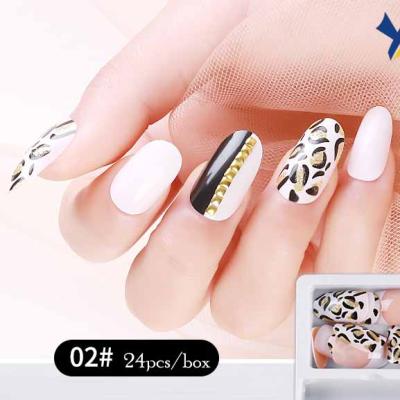 China Eco-Friendly Style Fun Jewelry Holiday Theme Decorative Nail Art Polish Stickers Press On Nails Artificial Nails For Women for sale