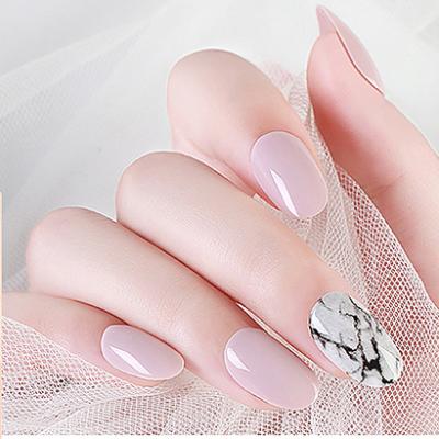 China 24pcs/Set Eco-Friendly With Sticker Ballerina Full Cover Press On Nail Art Tips Artificial Long Designed Press On Nails for sale